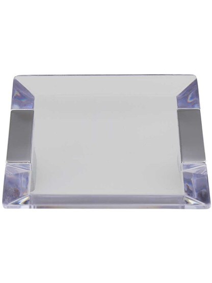 Positano Clear Pull - 2 3/4 inch Center-to-Center in Polished Chrome/Clear.